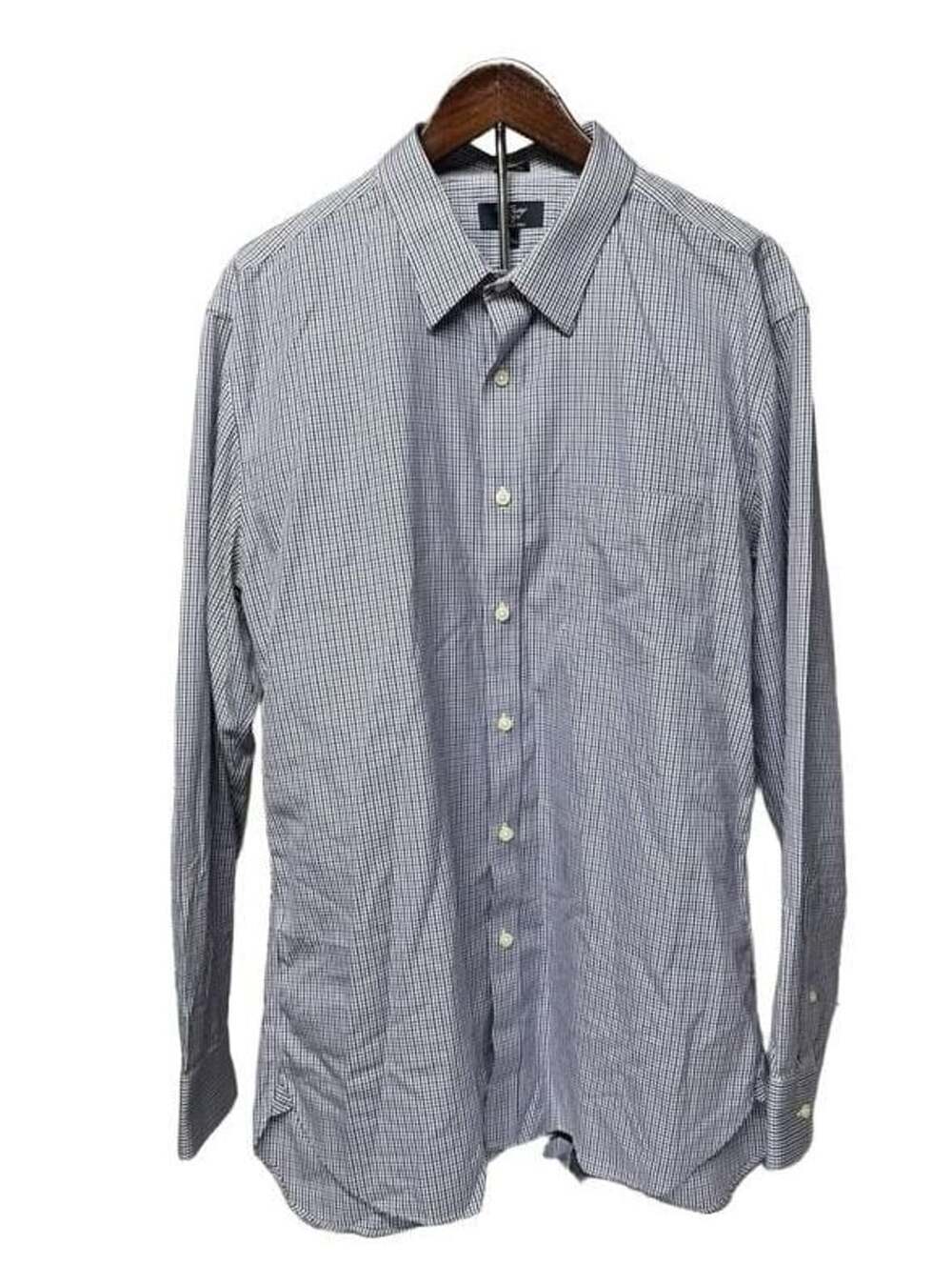 J.Crew Thompson Shirtings Wrinkle Free Dress Shirt Size XL 17-17.5 Blue Check